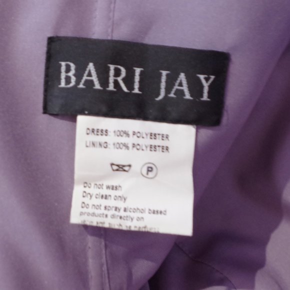 Bari Jay "Wisteria" Satin Strapless Gown NEW- Sz.6 - Picture 6 of 9